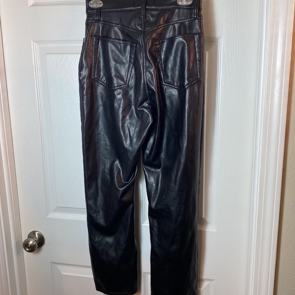 Abercrombie & Fitch Mixed Fabric Ultra High Rise Ankle Straight Jean Size 27 - Picture 7 of 17